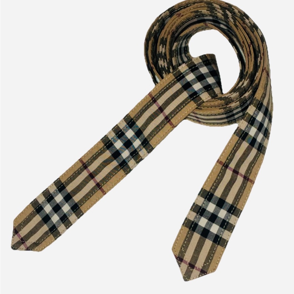 Burberry Nova Check Cotton REPLACEMENT Tie Belt ONLY For Dresses Trench Jackets